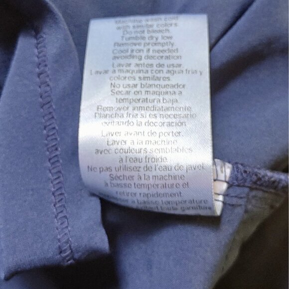 Cherokee Infinity Womens Scrub Top Blue Size 2XL Pockets Side Split Style CK623A - Picture 6 of 7